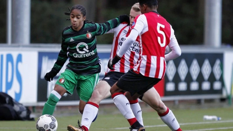 Feyenoord O17 mist kans op aansluiting met koppositie