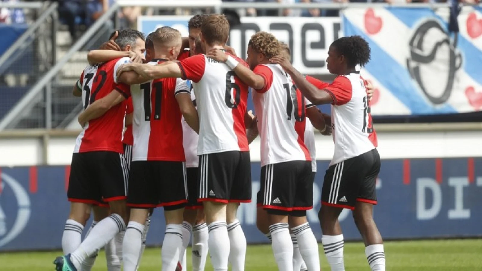 Feyenoord wint na spannende slotfase van sc Heerenveen