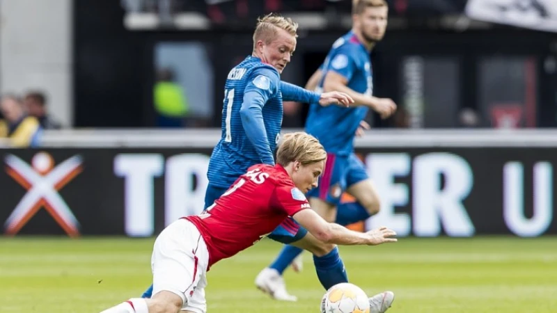 Feyenoord speelt in Alkmaar gelijk tegen AZ