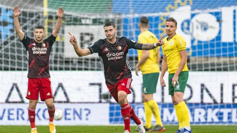 Feyenoord wint mede door werelddoelpunt Senesi van Fortuna Sittard