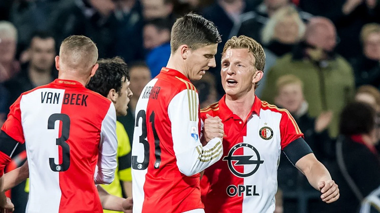 Kuyt en Kramer bedanken JanDirk Stouten in kort interviewtje 