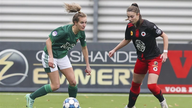 Feyenoord Vrouwen aan kop na winst op Excelsior Vrouwen