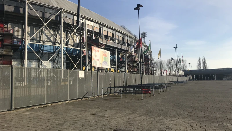 Verplichte looproute voor bezoekersvak Olympiastadion