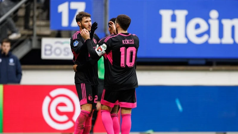 Feyenoord wint enerverend duel van sc Heerenveen