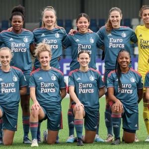 Feyenoord Vrouwen 1 wint nipt van ADO Den Haag Vrouwen