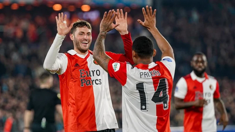 Feyenoord wint in eigen Kuip met speels gemak van RKC Waalwijk