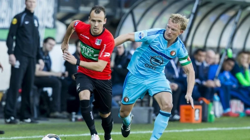 Feyenoord wint in slotfase van NEC