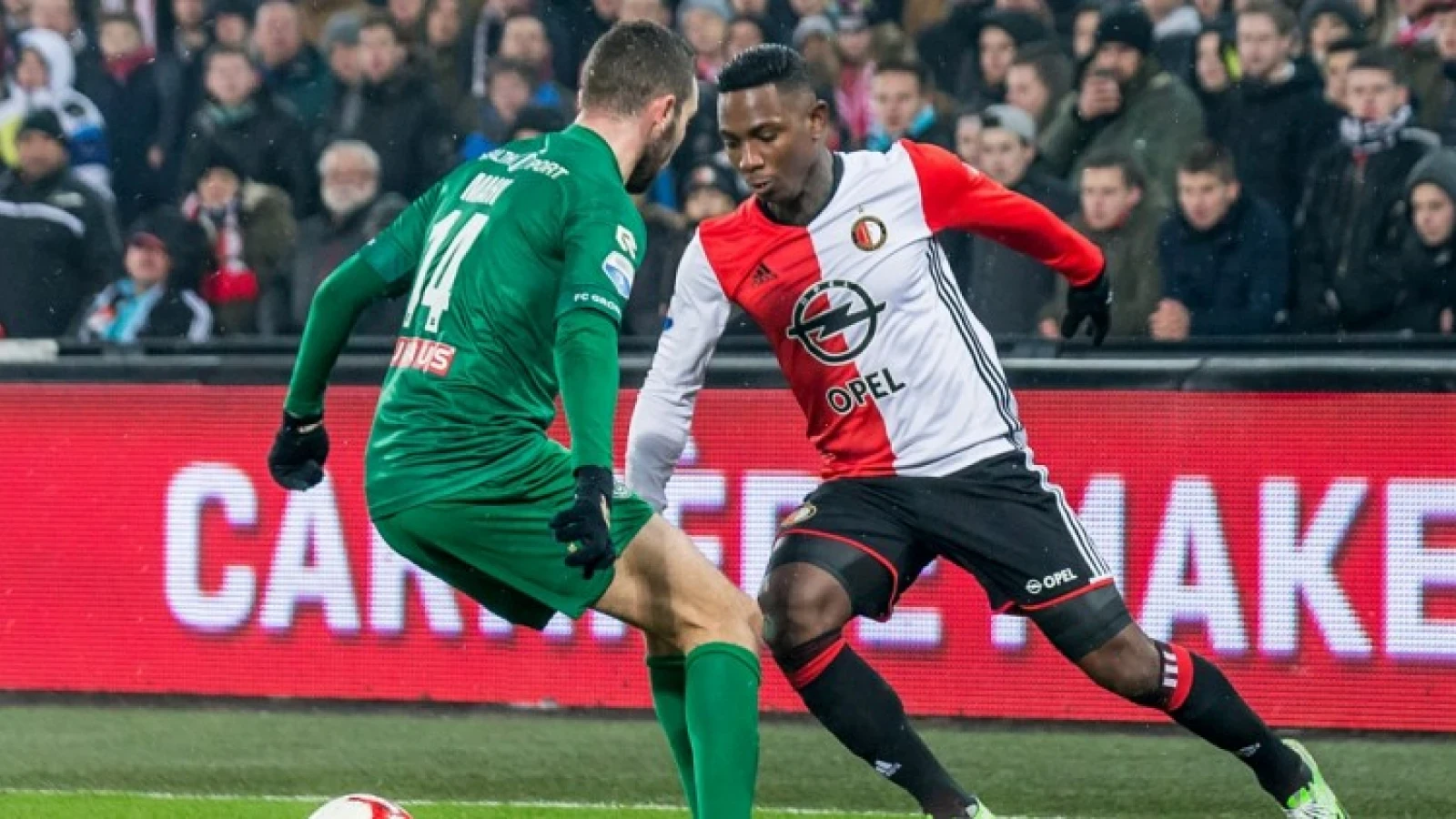 Elia aanwezig op donderdagmiddag training