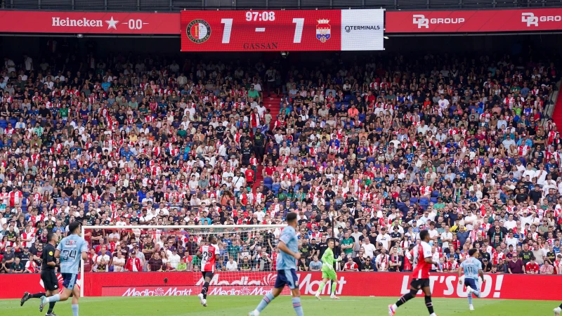 STAND | Feyenoord ziet concurrenten direct uitlopen