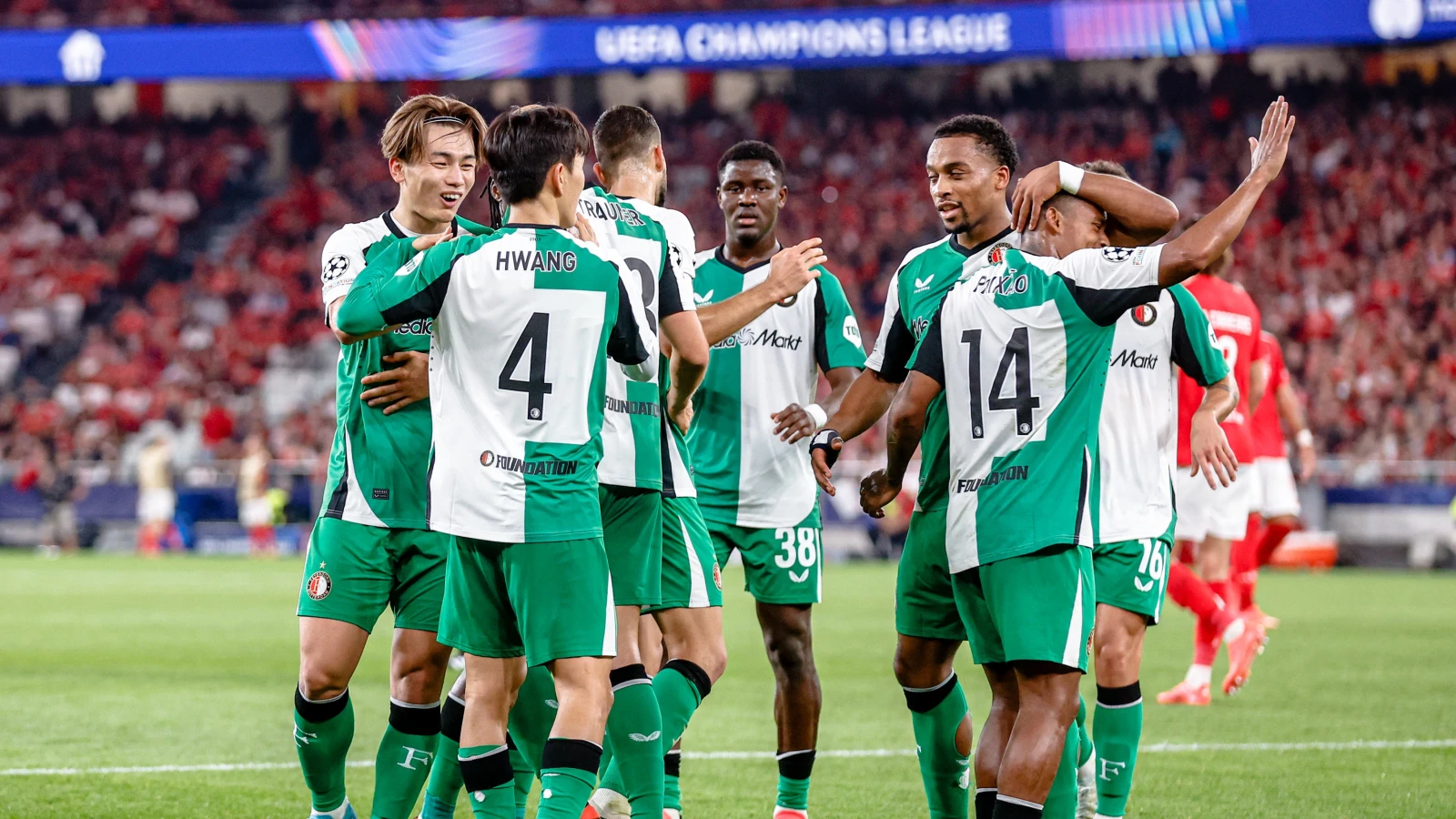 Sterk Feyenoord wint van SL Benfica in Lissabon