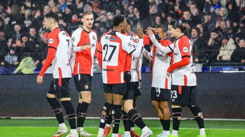 Strijdbaar Feyenoord wint van AC Milan