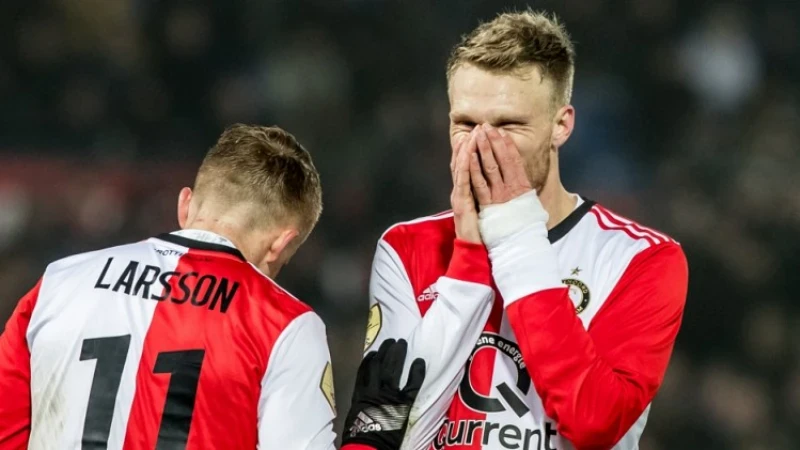 Feyenoord blijkt meest kwetsbaar na midweekse wedstrijd